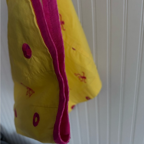 Lilly Pulitzer Vintage Skirt Size 6 yellow with Pink Embroidery - Picture 5 of 7